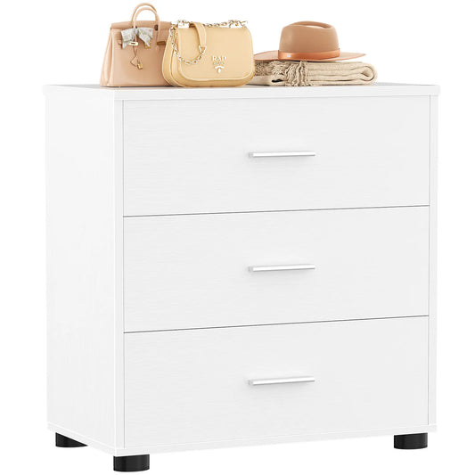 3-Drawer Wood Closet Organizer System - Multi-Functional Storage for Bedroom, Nightstand or End Table
