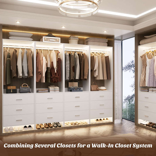 2FT Closet System with Wooden Drawers