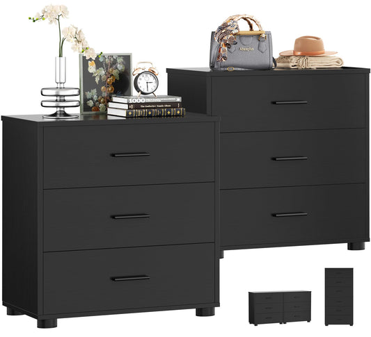 2-Pack Stackable Large Walk-in Closet Drawer System, Heavy-Duty Storage Organizer for Bedroom, Living Room & Closet