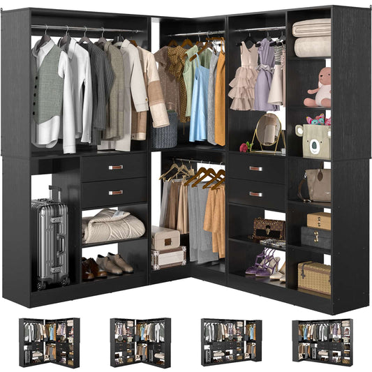Freestanding Closet System with 3 Sets