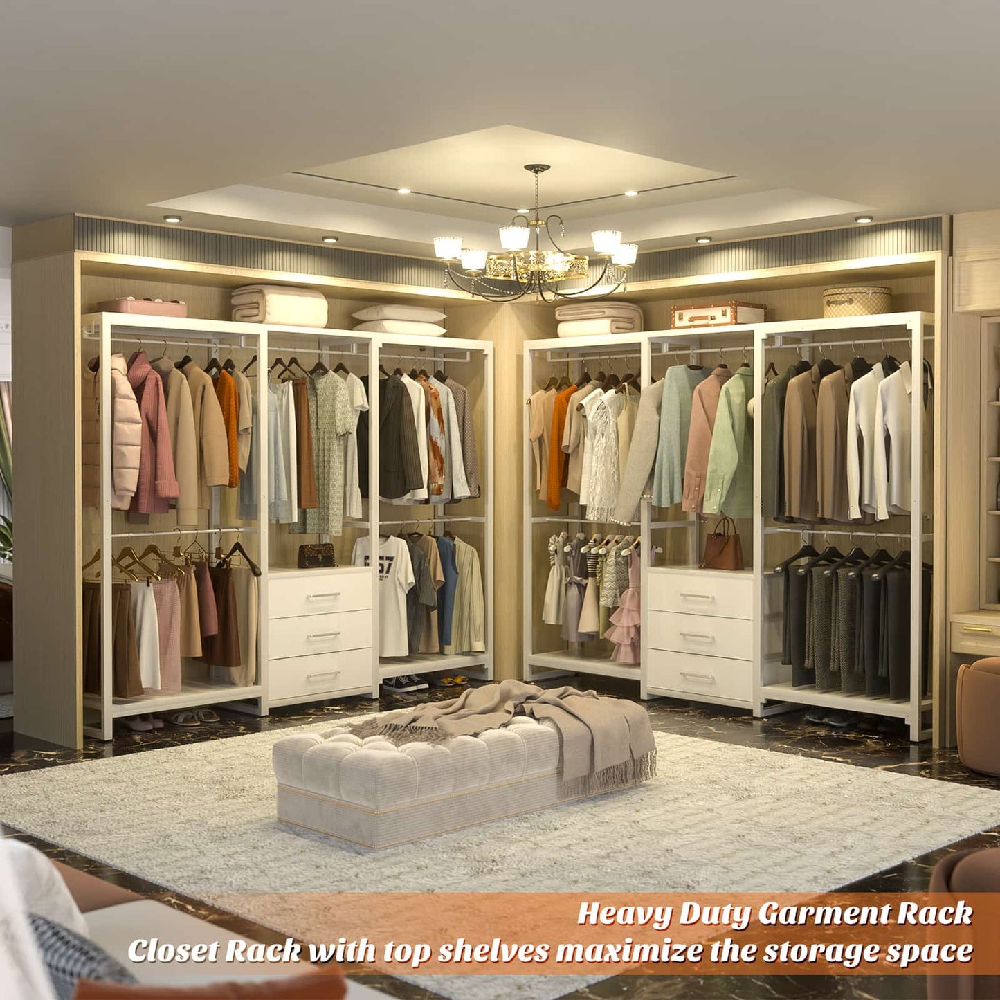 Garment Rack Heavy Duty Clothes Rack for Hanging Clothes