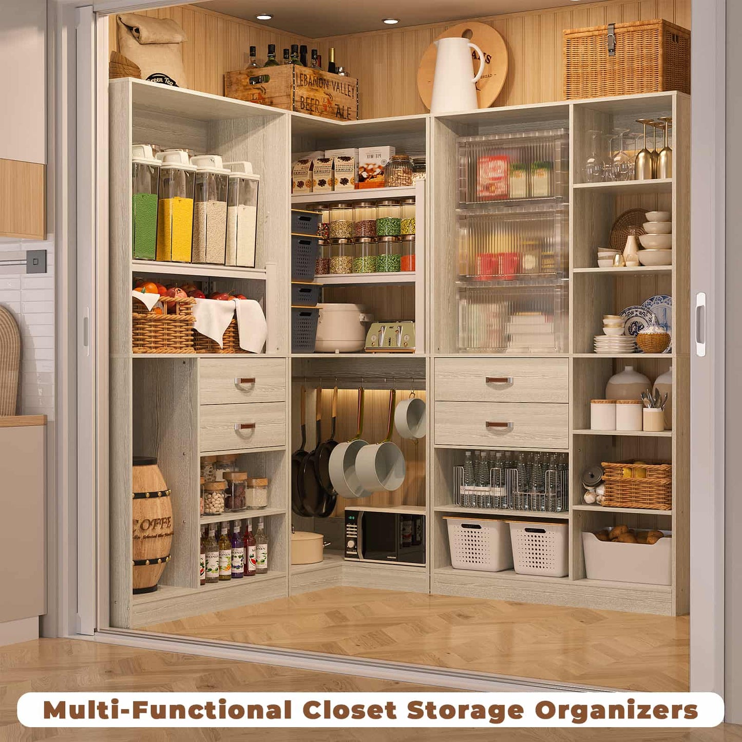 Freestanding Closet System with 3 Sets