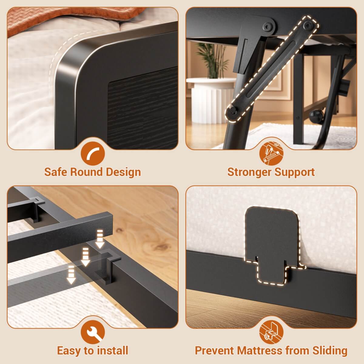 Farmhouse Style Twin Size Daybed with Pop-up Trundle & Storage Headboard, Built in Power Outlets