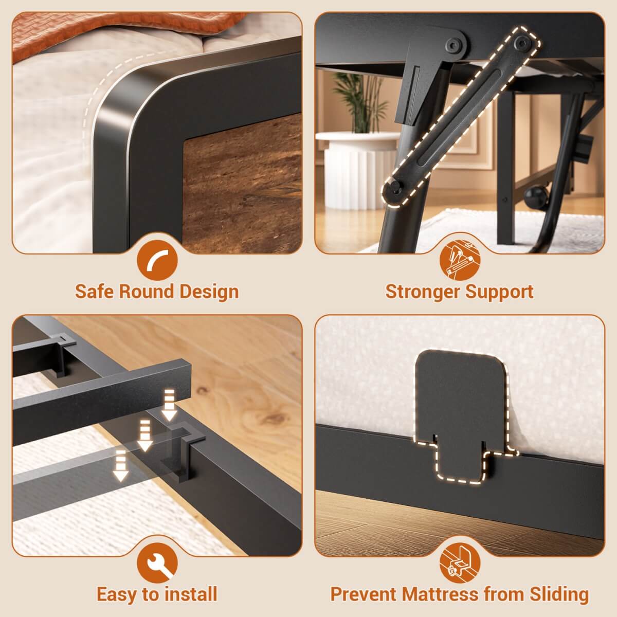 Farmhouse Style Twin Size Daybed with Pop-up Trundle & Storage Headboard, Built in Power Outlets
