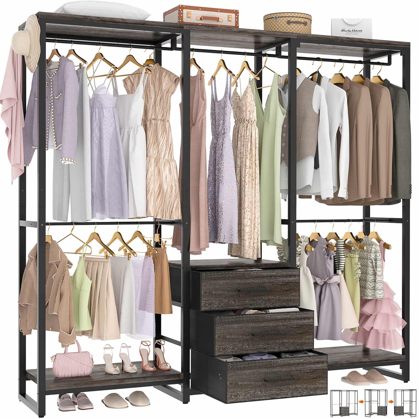 Garment Rack Heavy Duty Clothes Rack for Hanging Clothes