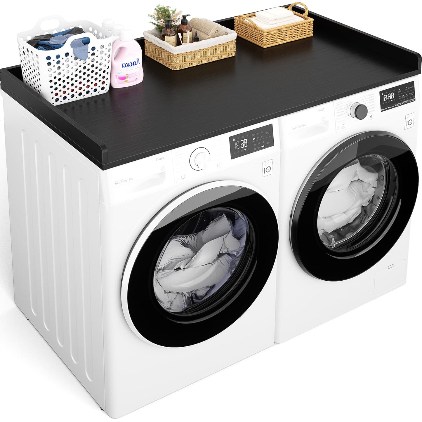 Washer and Dryer Countertop, Laundry Room Organization with Non-Slip Pads