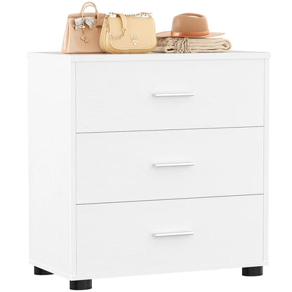 3-Drawer Wood Closet Organizer System - Multi-Functional Storage for Bedroom, Nightstand or End Table