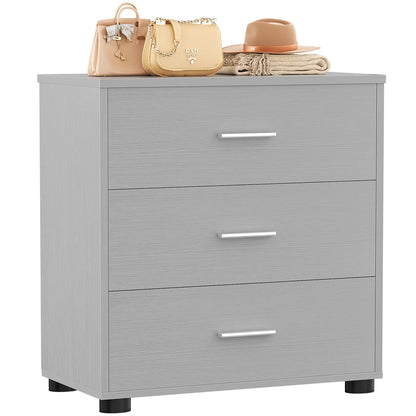 3-Drawer Wood Closet Organizer System - Multi-Functional Storage for Bedroom, Nightstand or End Table