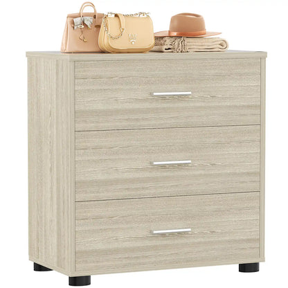 3-Drawer Wood Closet Organizer System - Multi-Functional Storage for Bedroom, Nightstand or End Table