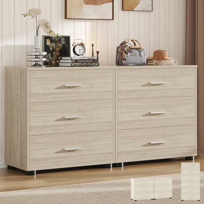 Closet Drawers Set of 2 – Wooden Closet Organizer with 3 Drawers Each, Storage Unit