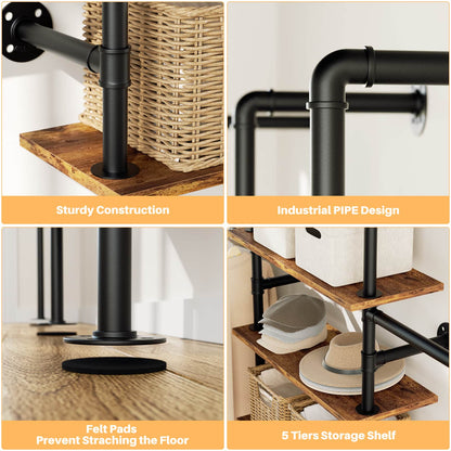 Industrial Pipe Clothing Rack
