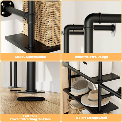 Industrial Pipe Clothing Rack