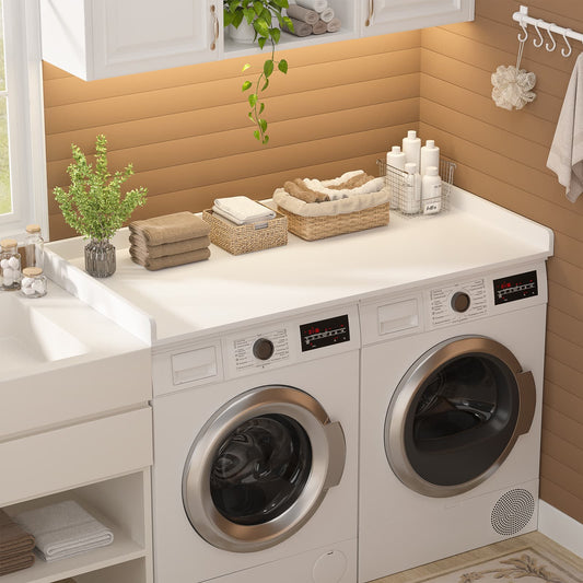 Washer and Dryer Countertop, Laundry Room Organization with Non-Slip Pads