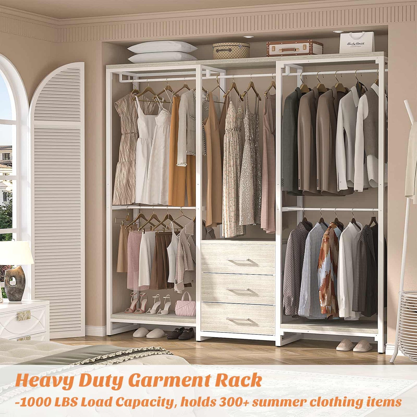 Garment Rack Heavy Duty Clothes Rack for Hanging Clothes