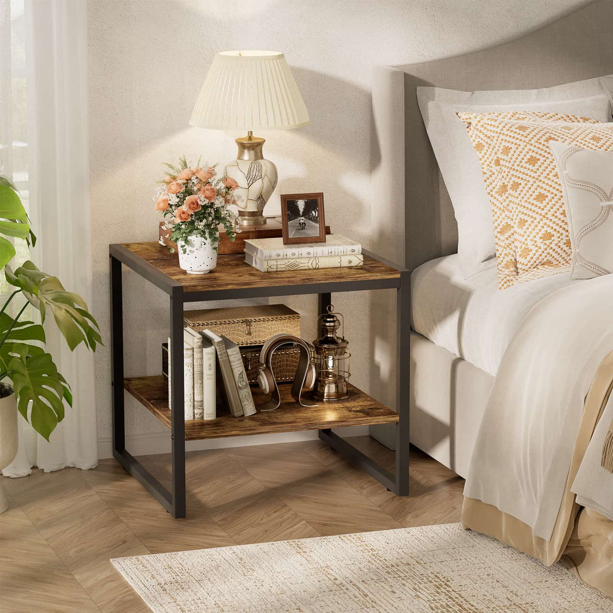 End Table, 20 Inch Square Side Table