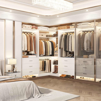 4FT Closet System with Wooden Drawers