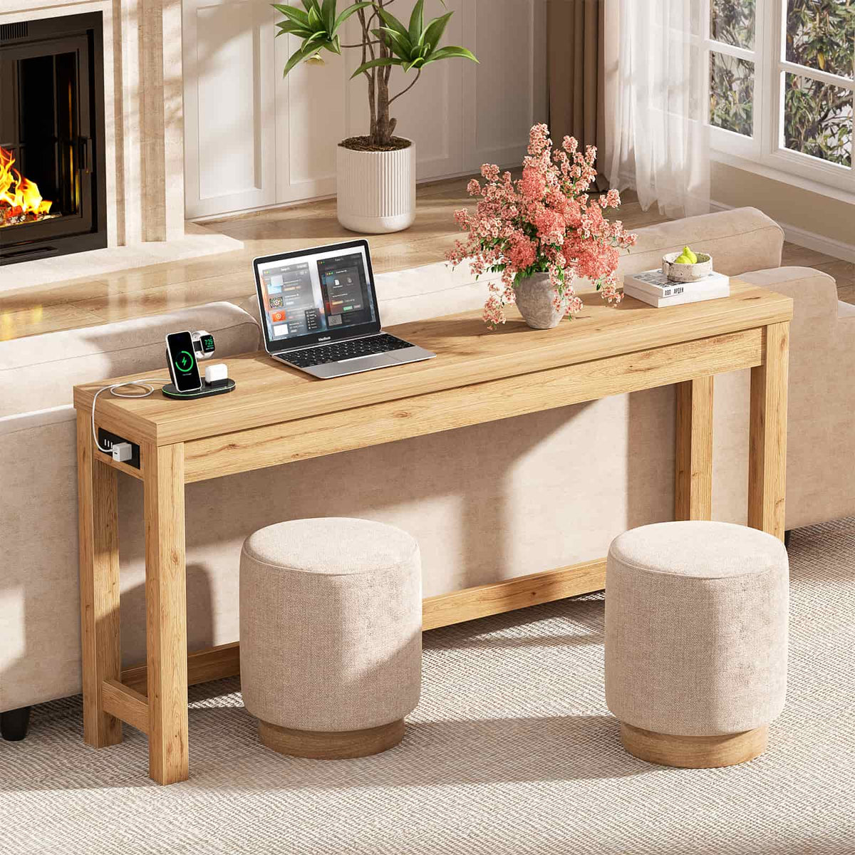 63" Console Tables for Entryway, Long Console Tables for Living Room