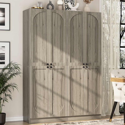 80" Kitchen Pantry with 4 Soft Close Doors