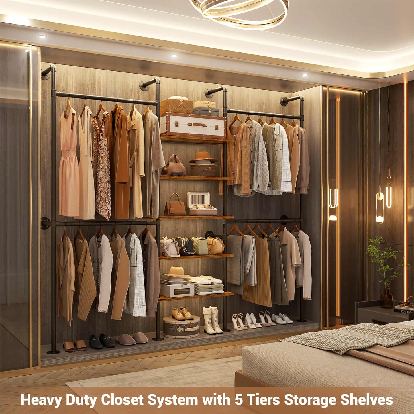 Industrial Pipe Clothing Rack