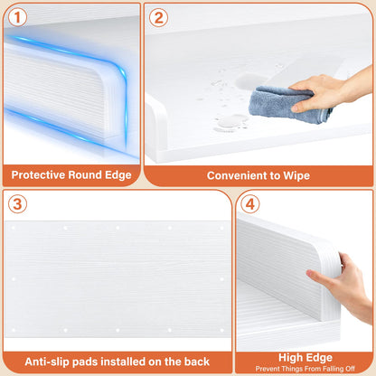 Washer and Dryer Countertop, Laundry Room Organization with Non-Slip Pads
