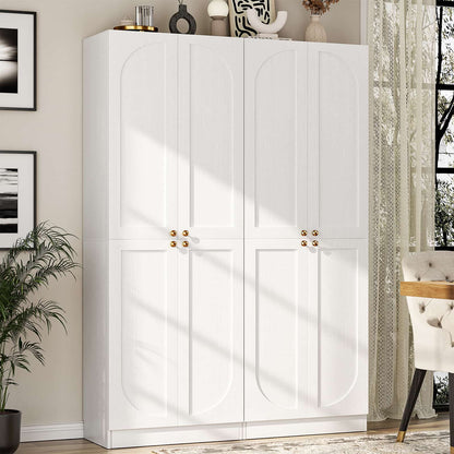 80" Kitchen Pantry with 4 Soft Close Doors