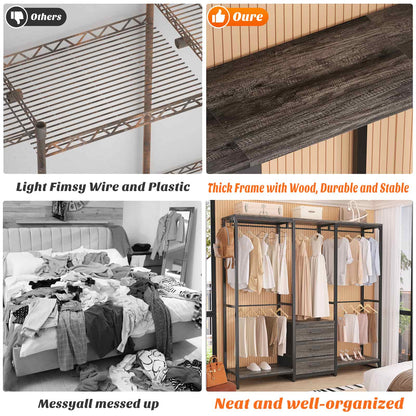 Garment Rack Heavy Duty Clothes Rack for Hanging Clothes