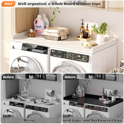 Washer and Dryer Countertop, Laundry Room Organization with Non-Slip Pads