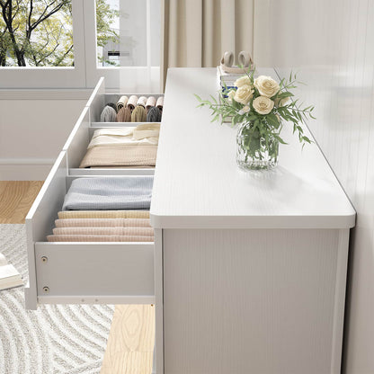 9 Drawer Dresser, 63" Wide Modern Chest of Drawers