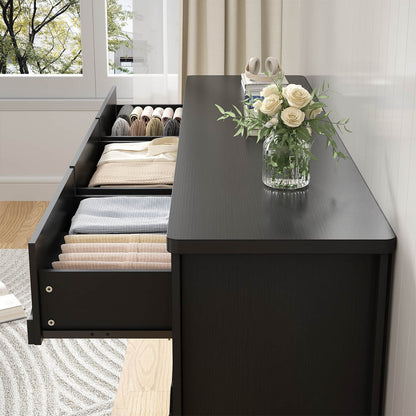 9 Drawer Dresser, 63" Wide Modern Chest of Drawers