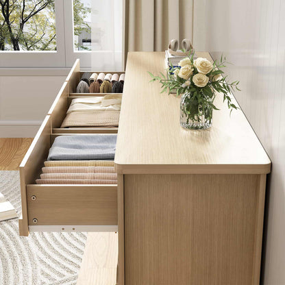 9 Drawer Dresser, 63" Wide Modern Chest of Drawers