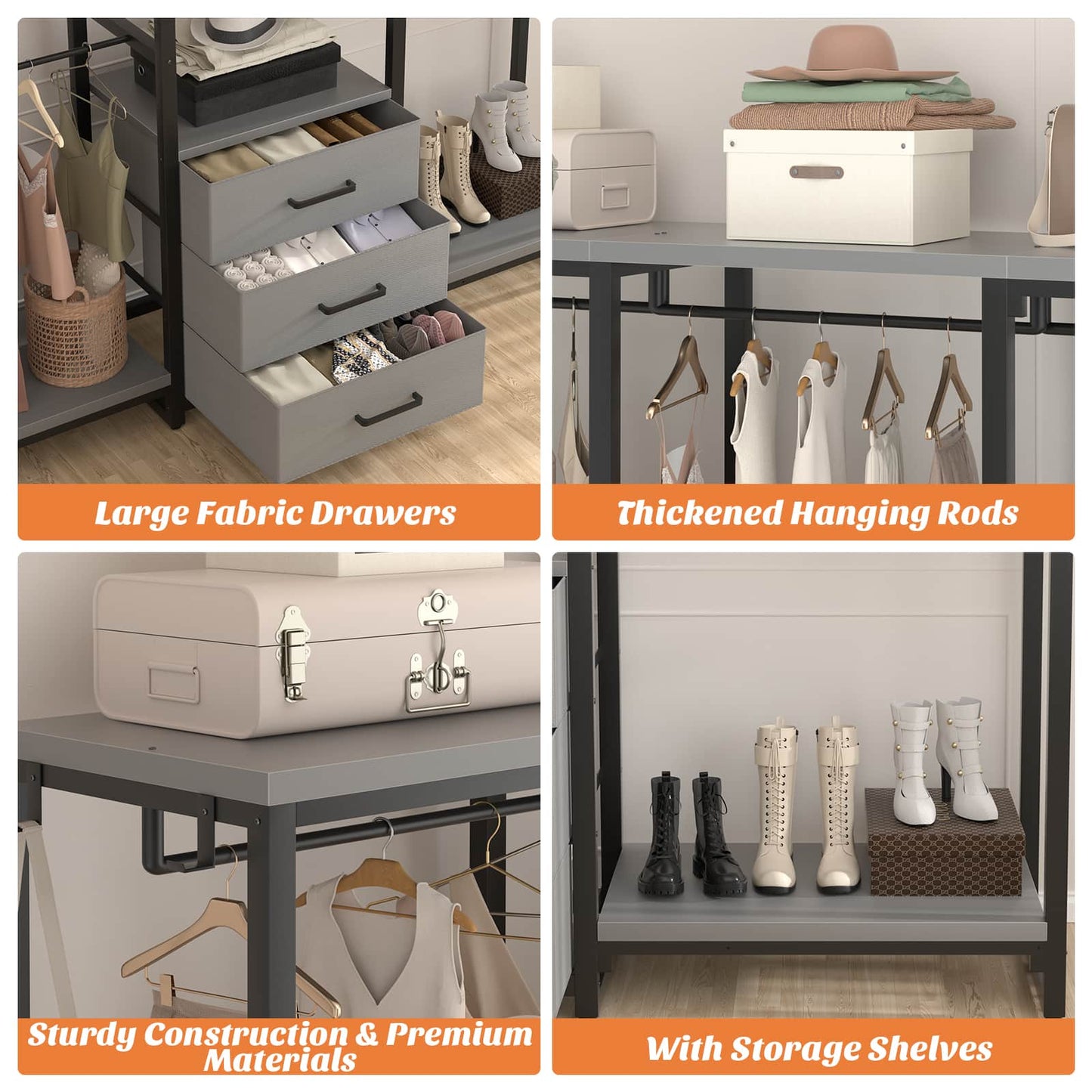 Garment Rack Heavy Duty Clothes Rack for Hanging Clothes