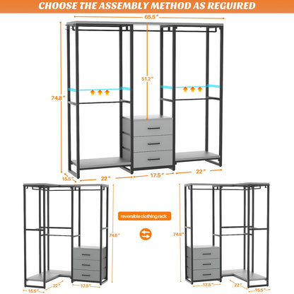 Garment Rack Heavy Duty Clothes Rack for Hanging Clothes