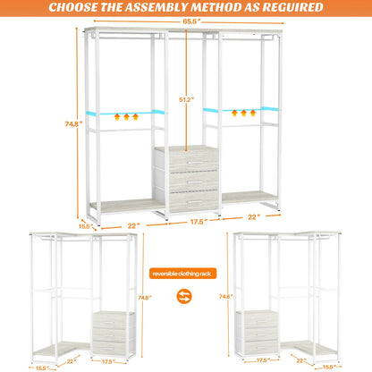 Garment Rack Heavy Duty Clothes Rack for Hanging Clothes
