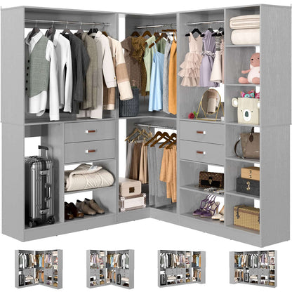 Freestanding Closet System with 3 Sets