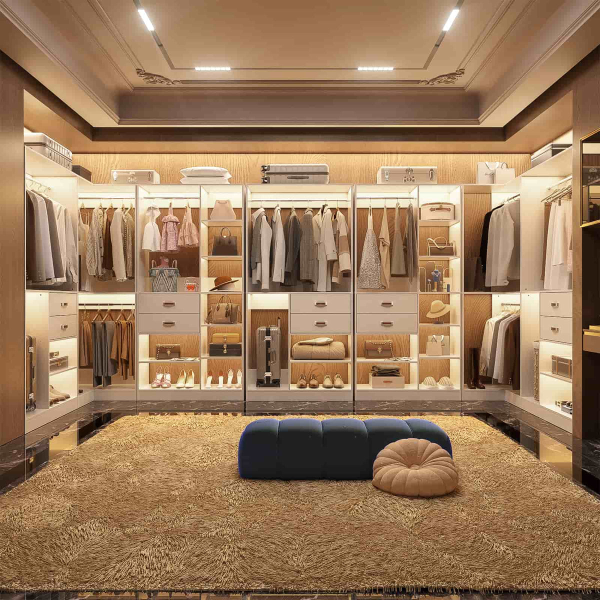 Freestanding Closet System with 3 Sets