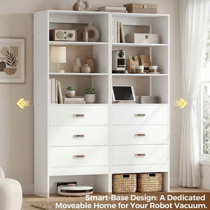 1.8FT Closet System with Leather Handles for Small Space