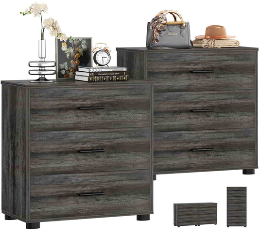 2-Pack Stackable Large Walk-in Closet Drawer System, Heavy-Duty Storage Organizer for Bedroom, Living Room & Closet