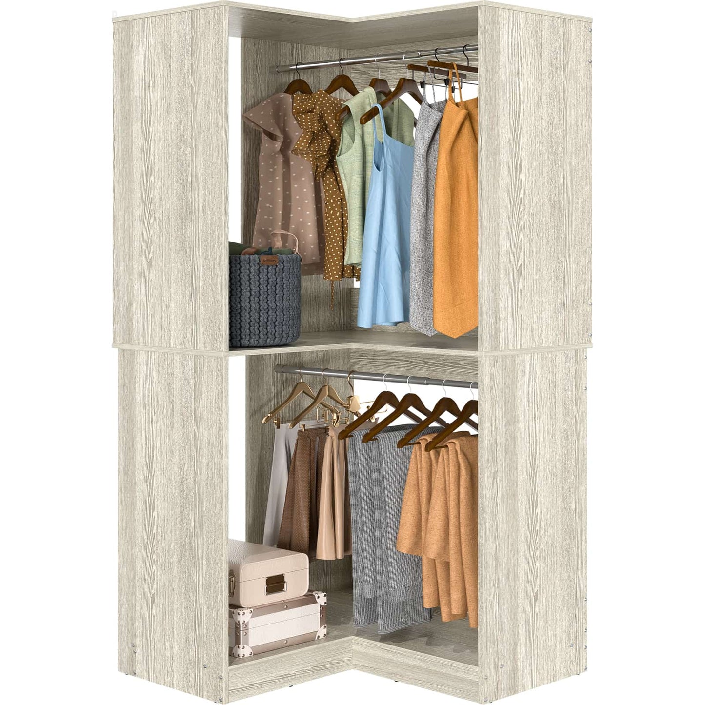 32 Inches Corner Closet System