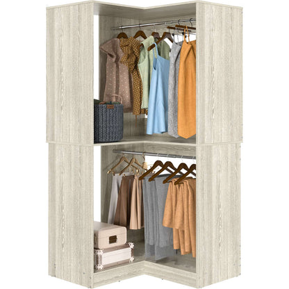 32 Inches Corner Closet System