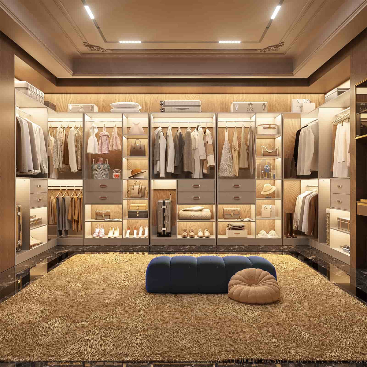 Freestanding Closet System with 3 Sets