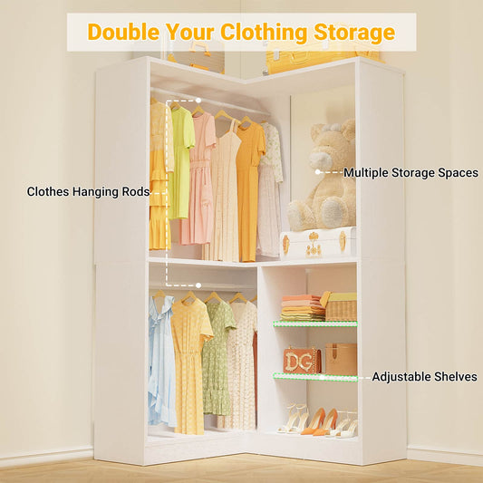 Homieasy Corner Closet System