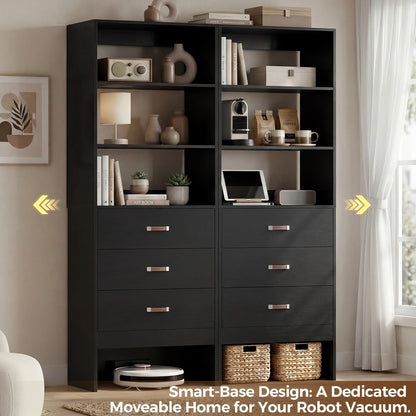 1.8FT Closet System with Leather Handles for Small Space