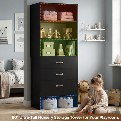 1.8FT Closet System with Leather Handles for Small Space