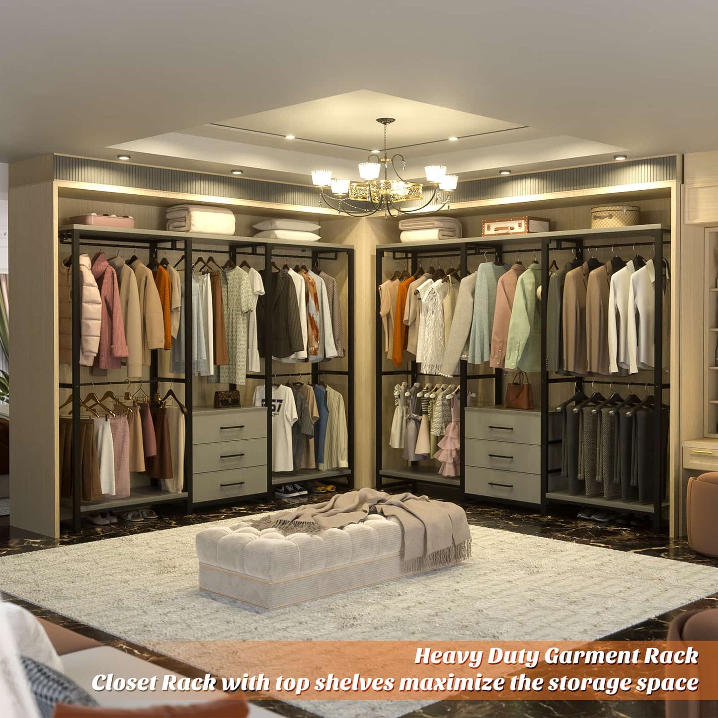 Garment Rack Heavy Duty Clothes Rack for Hanging Clothes