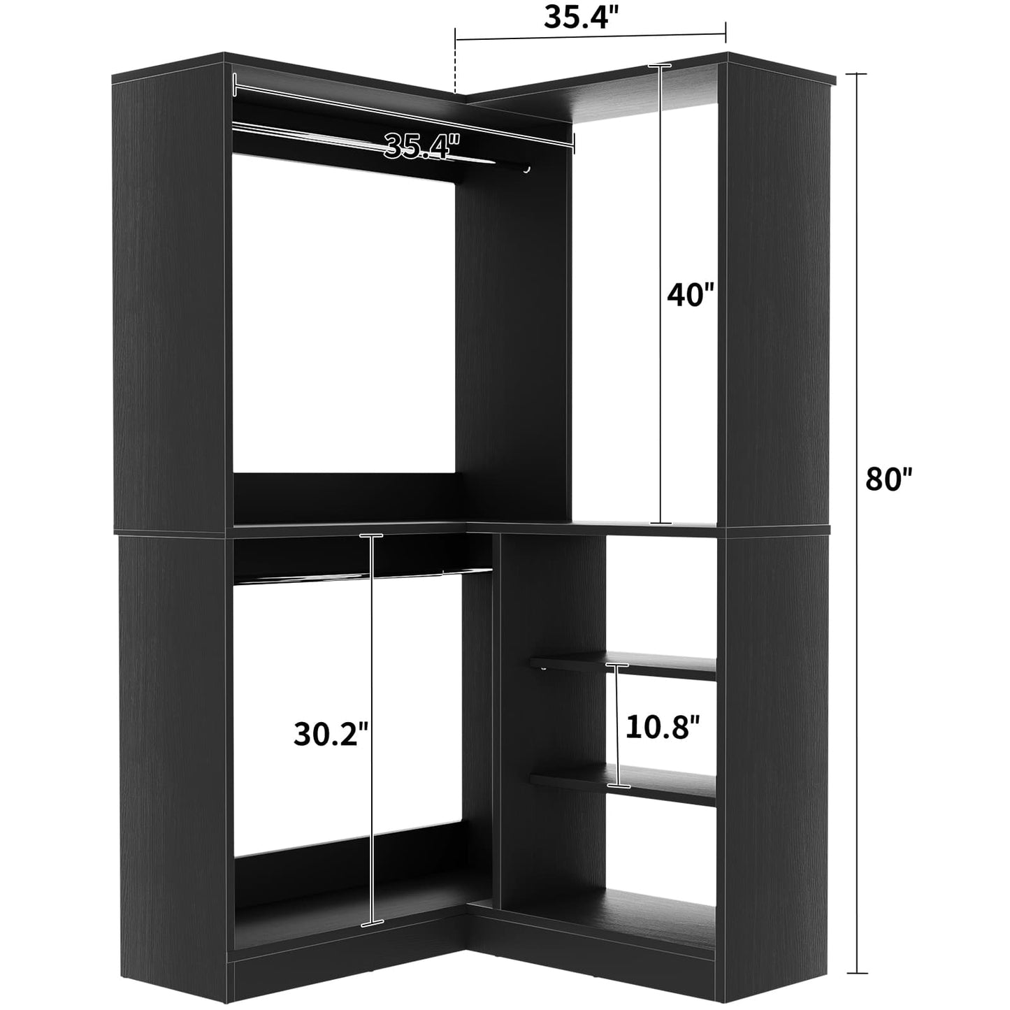 Homieasy Corner Closet System