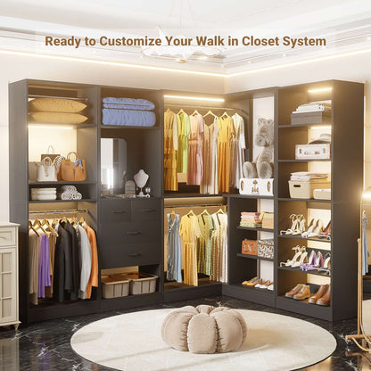 Homieasy Corner Closet System