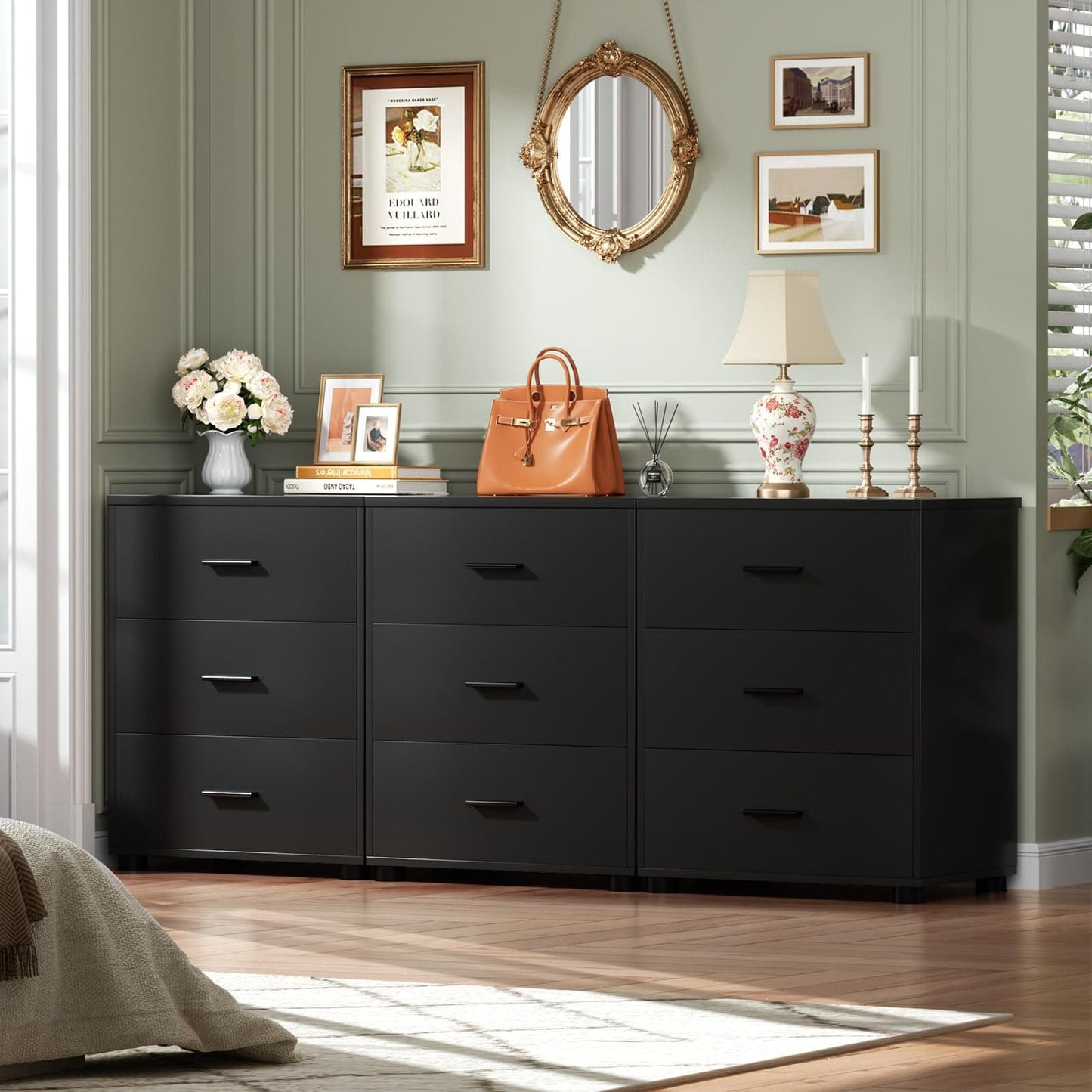 2-Pack Stackable Large Walk-in Closet Drawer System, Heavy-Duty Storage Organizer for Bedroom, Living Room & Closet