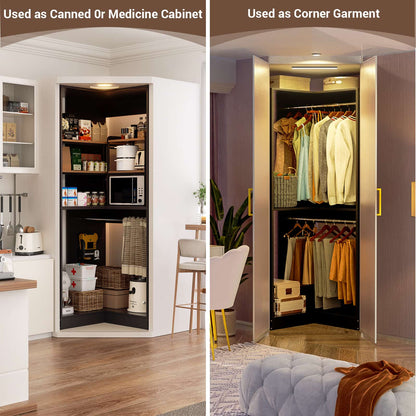 32 Inches Corner Closet System