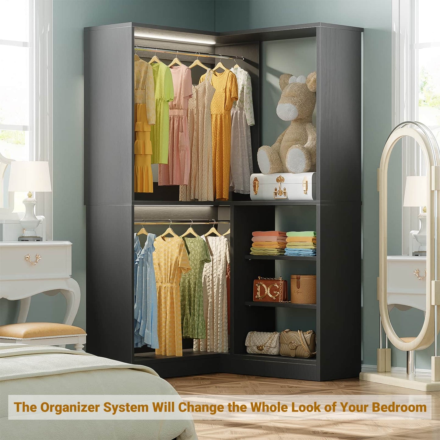 Homieasy Corner Closet System