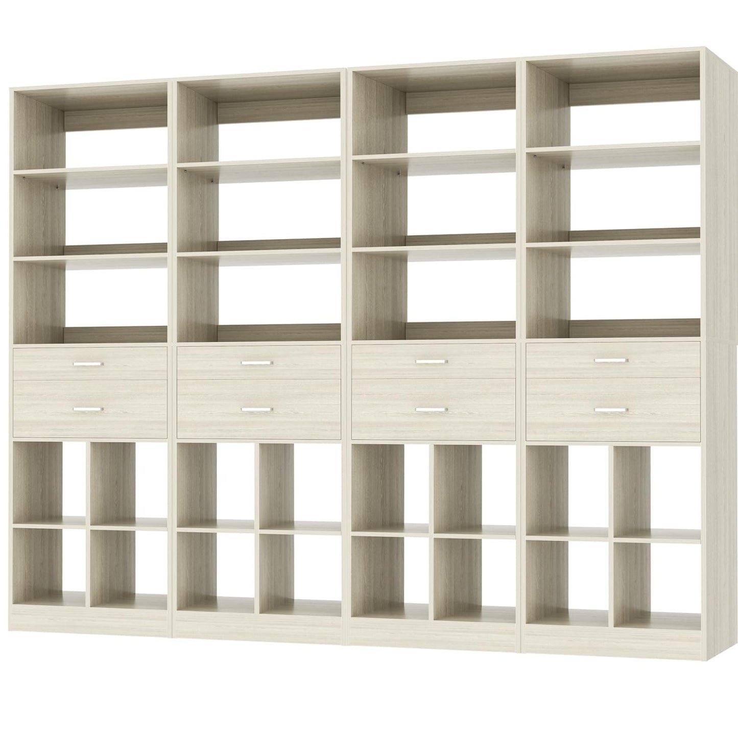 3-Pack 22" Closet System with Drawers, Flexible Wardrobe Storage Units for Bedroom, Walk-in Closet & Small Spaces
